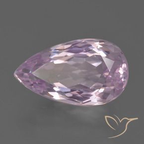 Kunzita Roxo Real Rosa Natural 7.34ct, Formato de pêra, VVS