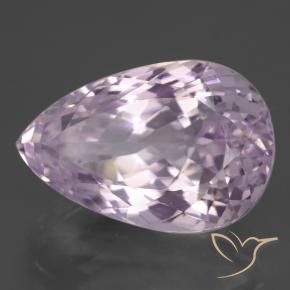 Kunzita Rosa Cereja Claro Natural 15.88ct, Formato de pêra, VVS-VS