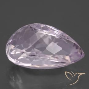 Kunzita Rosa Cereja Claro Natural 15.88ct, Formato de pêra, VVS-VS