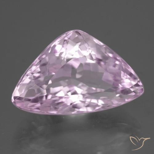 Kunzita rosa natural 14,85ct, trillion, VVS