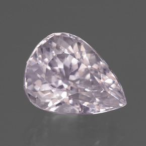 Kunzita rosa natural 6,25ct, formato de pêra, VS