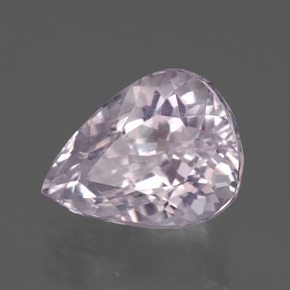 Kunzita rosa natural 6,25ct, formato de pêra, VS
