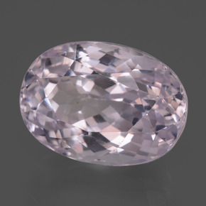 Kunzita rosa natural 13,80ct, corte oval, VVS-VS