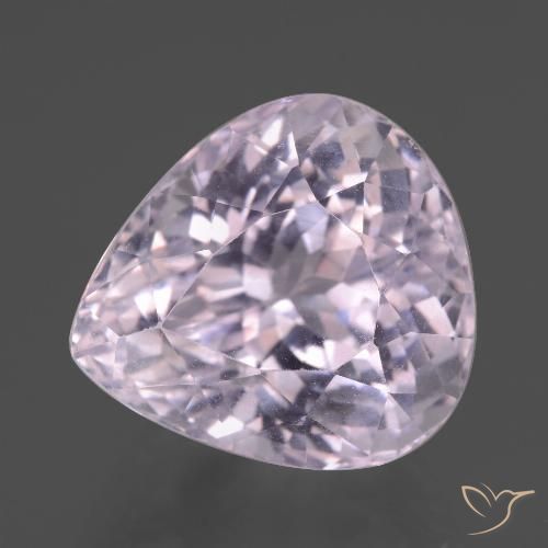 Kunzita rosa natural 16,18ct, formato de pêra, VVS