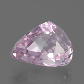 Kunzita rosa natural 7,38ct, formato de pêra, VVS