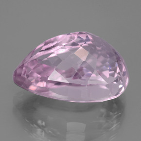 Kunzita rosa natural 15,96ct, formato de pêra, VVS