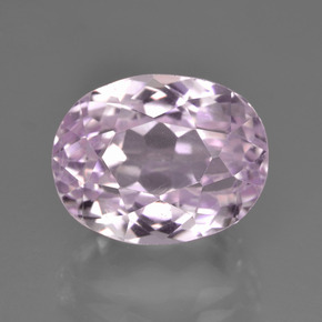 Kunzita rosa natural 10,79ct, corte oval, VVS-VS