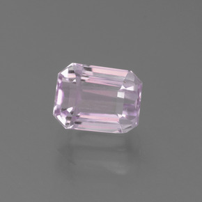 Kunzita rosa natural 2,21ct, corte esmeralda, VS