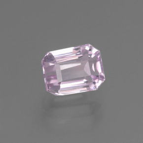 Kunzita rosa natural 2,21ct, corte esmeralda, VS