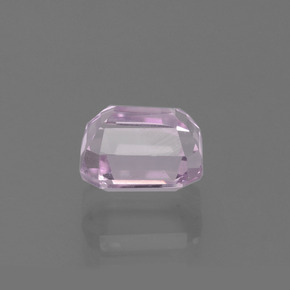 Kunzita rosa natural 2,21ct, corte esmeralda, VS