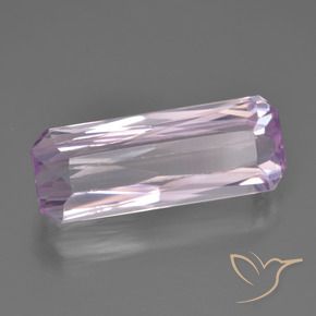 Kunzita Roxo muito claro Natural 7.12ct, Corte Octógono / Esmeralda, VS