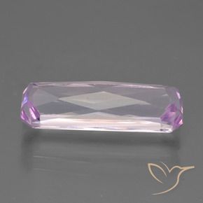 Kunzita Roxo muito claro Natural 7.12ct, Corte Octógono / Esmeralda, VS