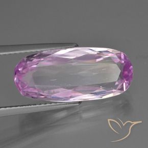 Kunzita roxo natural 7,41ct, corte oval, VS
