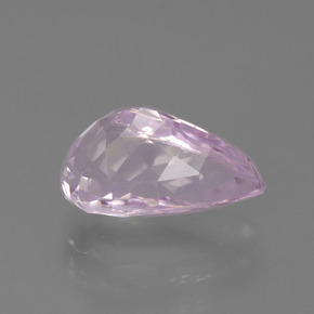 Kunzita rosa natural 4,57ct, formato de pêra, VVS-VS