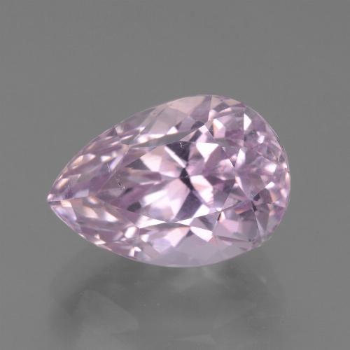 Kunzita rosa natural 7,27ct, formato de pêra, VS