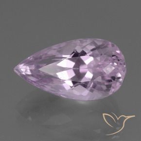 Kunzita Roxo Claro Rosa Natural 9.99ct, Formato de pêra, VS