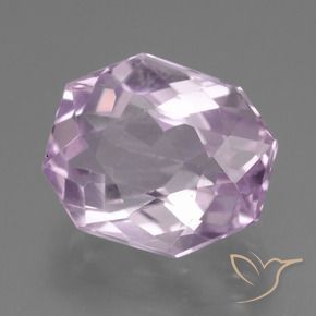 Kunzita Roxo Lilás Muito Claro Natural 10.15ct, Corte Octógono / Esmeralda, VS