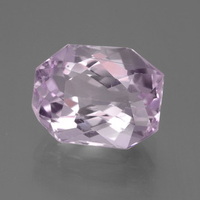 Kunzita roxo natural 10,20ct, corte esmeralda, VS