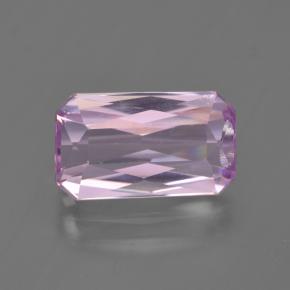 Kunzita rosa natural 3,64ct, corte esmeralda, VS