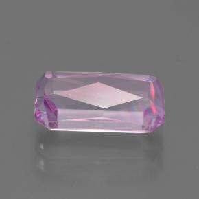 Kunzita rosa natural 3,64ct, corte esmeralda, VS