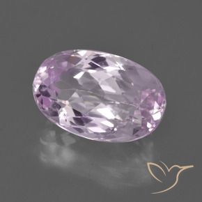Kunzita Roxo Rosado Muito Claro Natural 7.01ct, oval, VVS-VS