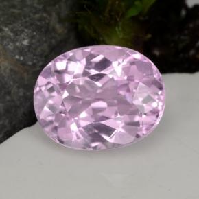 Kunzita rosa natural 4,83ct, corte oval, VVS-VS