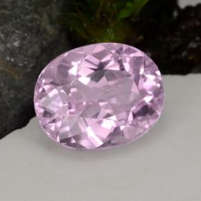 Kunzita rosa natural 4,83ct, corte oval, VVS-VS