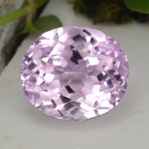 Kunzita rosa natural 16,66ct, corte oval, VVS