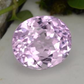 Kunzita rosa natural 16,66ct, corte oval, VVS