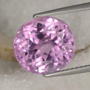 Kunzita rosa natural 8,19ct, corte oval, VS