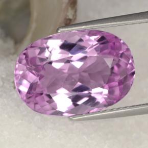 Kunzita Rosa Natural 8.26ct, Corte Oval, VVS-VS