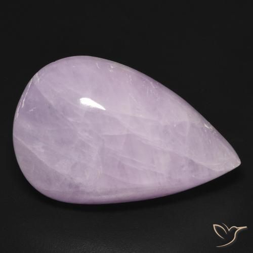 23.79ct Natural Violeta claro Kunzita, Formato de pêra, Translúcido