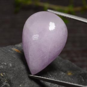 Kunzita violeta natural 18,18ct, formato de pêra, translúcido