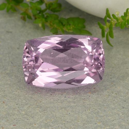 Kunzita rosa natural 7,54ct, almofada cortada, VS