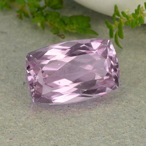 Kunzita rosa natural 7,54ct, almofada cortada, VS