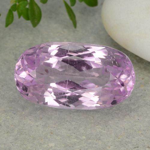 Kunzita rosa natural 8,32ct, corte oval, VVS-VS