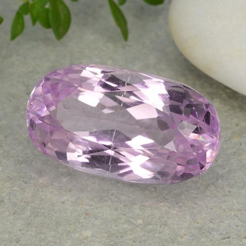 Kunzita rosa natural 8,32ct, corte oval, VVS-VS