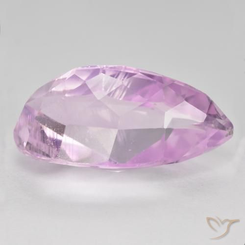 Kunzita Rosa bem claro Natural 12.04ct, Formato de pêra, VS