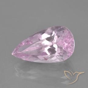 Kunzita Tom Rosa Cereja Natural 9.81ct, Formato de pêra, VS