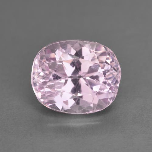Kunzita rosa natural 3,48ct, corte oval, VS