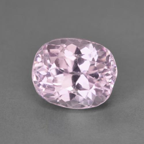 Kunzita rosa natural 3,48ct, corte oval, VS
