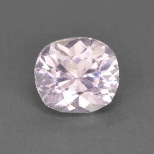 Kunzita rosa natural 1,33ct, almofada cortada, VS