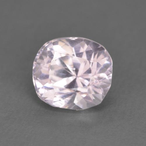 Kunzita rosa natural 1,33ct, almofada cortada, VS