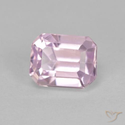 Kunzita Luz roxa Natural 2.07ct, Corte Octógono / Esmeralda, VVS