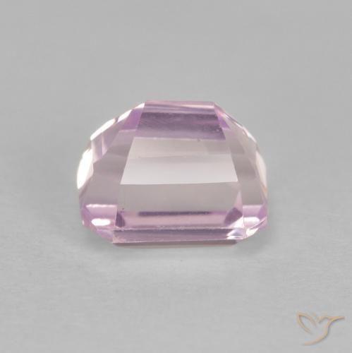 Kunzita Luz roxa Natural 2.07ct, Corte Octógono / Esmeralda, VVS