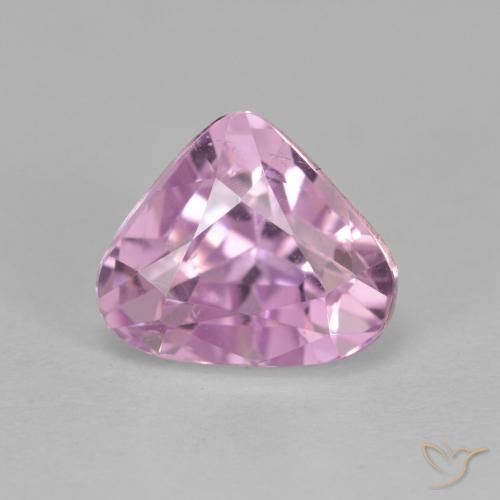 3.78ct Natural Rosa Violeta Roxo Kunzita, Formato de pêra, VS