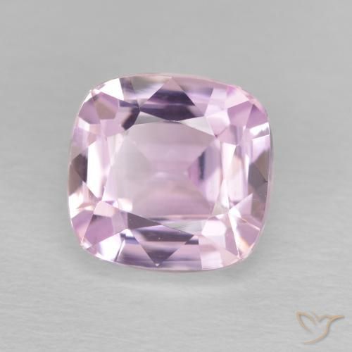 Kunzita Lilás claro Natural 3.39ct, Almofada, VVS-VS