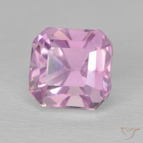 Kunzita Luz roxa Natural 3.30ct, Corte Octógono / Esmeralda, VVS-VS