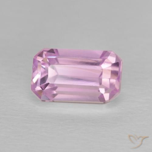 Kunzita Rosa Roxo Natural 2.81ct, Corte Octógono / Esmeralda, VVS