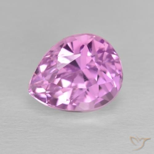 4.52ct Natural Rosa Violeta Roxo Kunzita, Formato de pêra, VS
